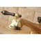 Kingston Brass NS4466AL 8" Widespread Bathroom Faucet, Brass/Black Stainless Steel NS4466AL - alternate 6